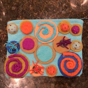 Rising Tide Fabric Clutch